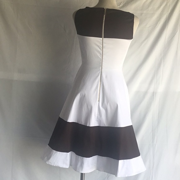 Kate spade brown and white cotton dress Sz 4 - Picture 7 of 8